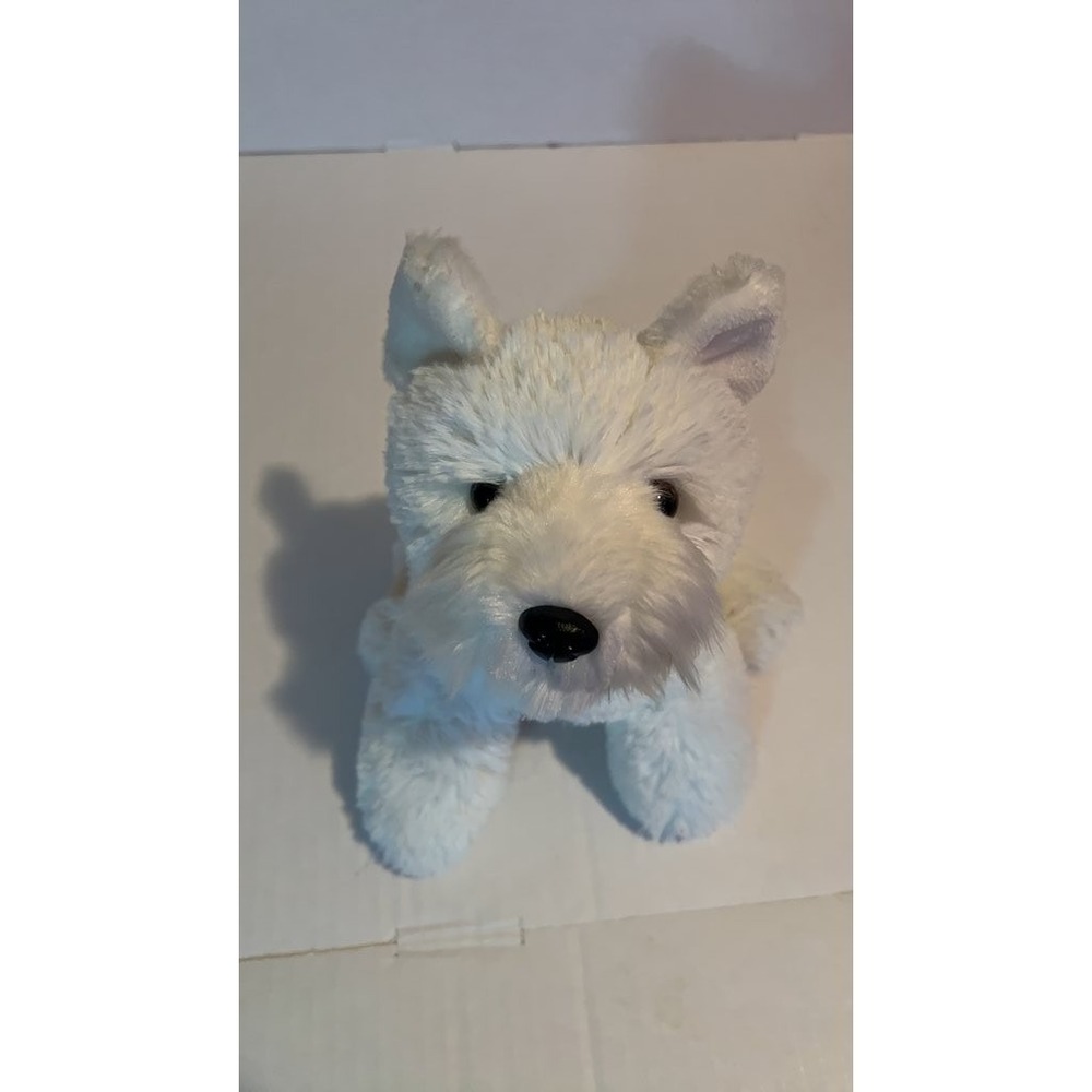 Aurora Plush White Terrier Dog Stuffed Animal